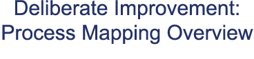Deliberate Improvement: Process Mapping Overview