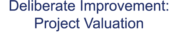 Deliberate Improvement: Project Valuation