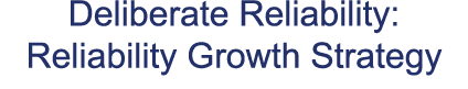 Deliberate Reliability: Reliability Growth Strategy